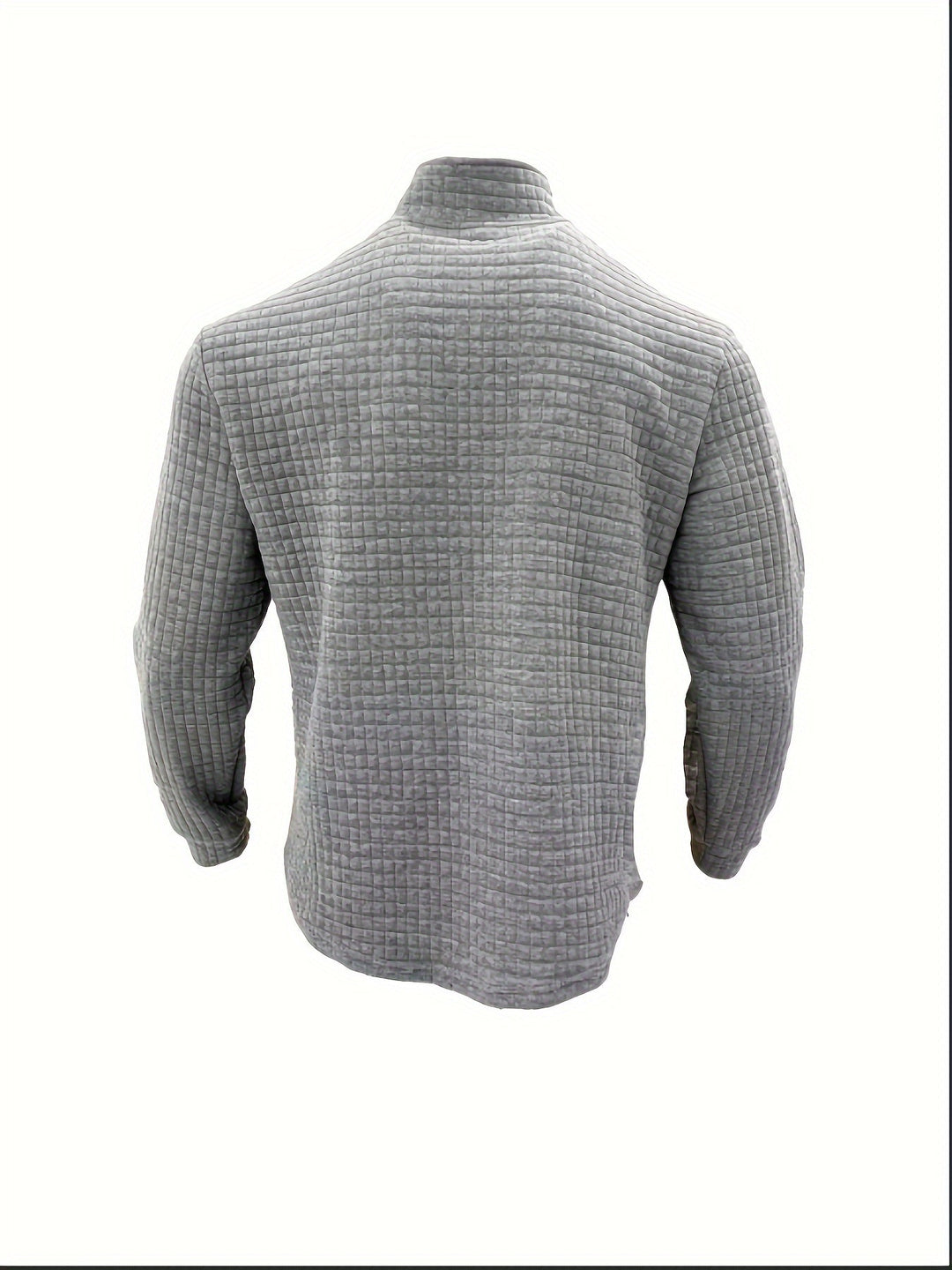 Men’s Athletic Half-Zip Pullover | Lightweight Stretch Waffle Knit | Slim Fit Training Top