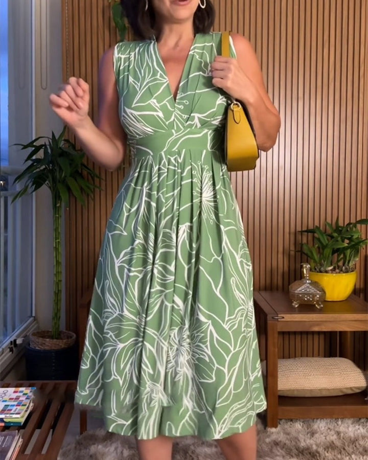 Robe sans manches grande taille Cerina - Cerina avec taille marquée