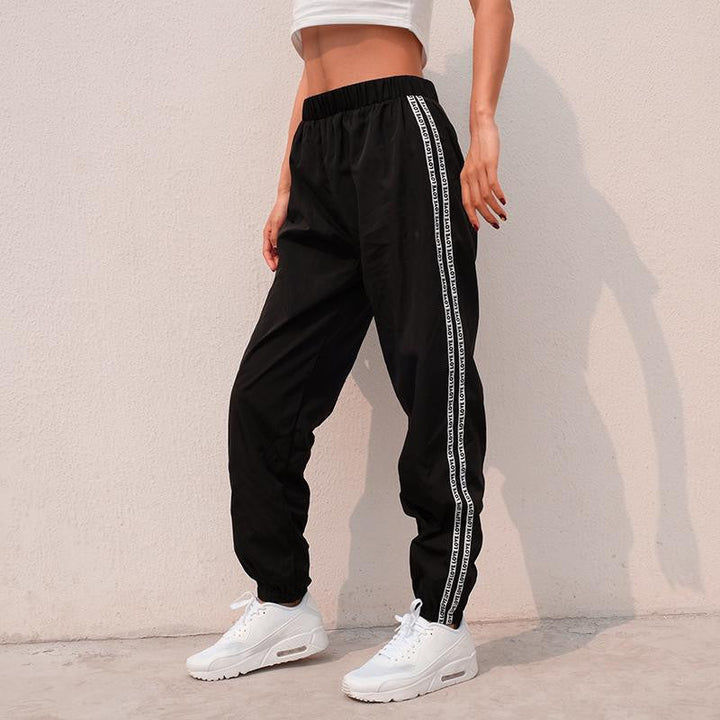 Sporty Jogger Pants | Contrast Side Stripes | Lightweight Fabric | Activewear Essential