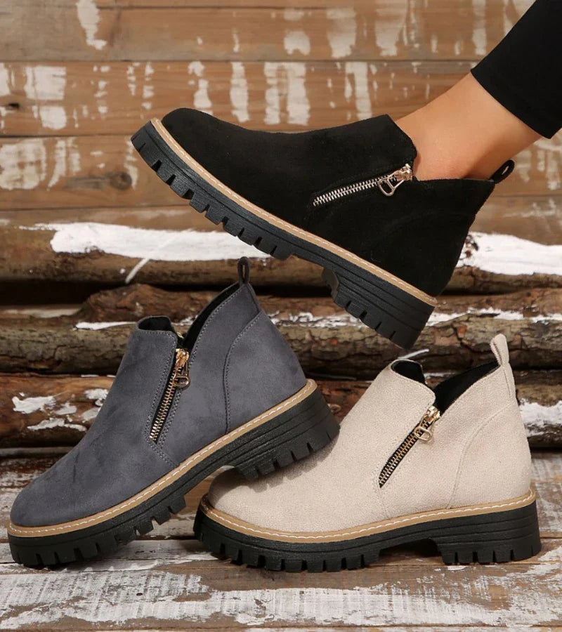Heliviane™ - Comfortable orthopedic ankle boots for women with wedge sole