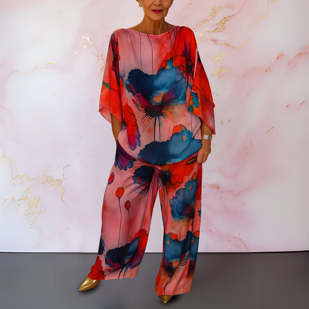 Ysella - Two-Piece Satin Set for Women with a Bold and Refined Style