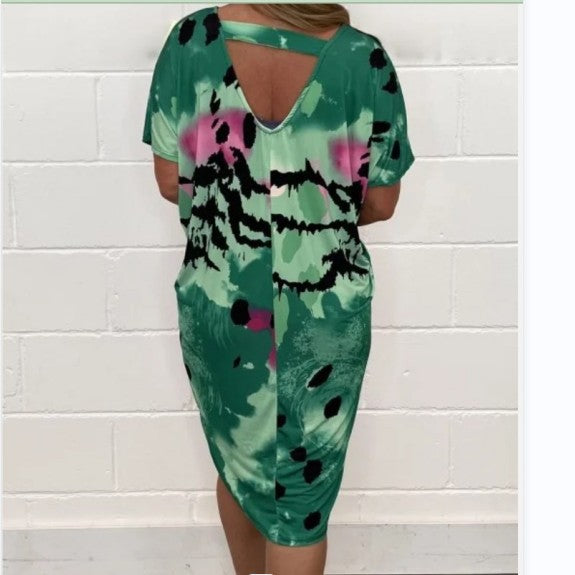 Robe Louisa - Robe ample et décontractée à imprimé léopard