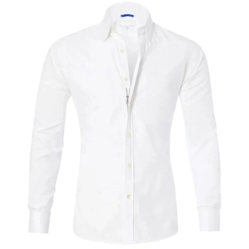Men’s Stretch Cotton Dress Shirt | Classic Fit Button-Down | Everyday Office Shirt