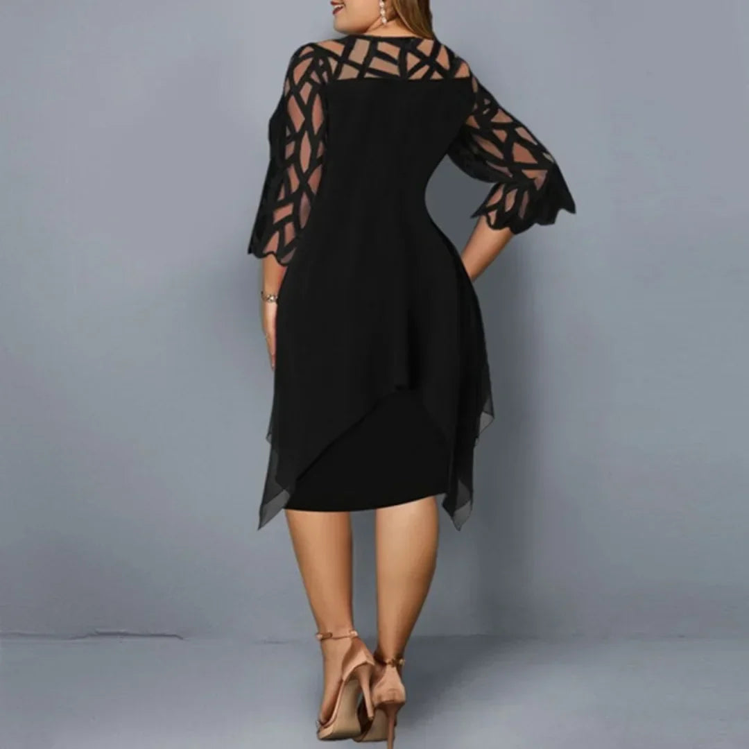 Laurienne - Plus Size Flowing Midi Dress