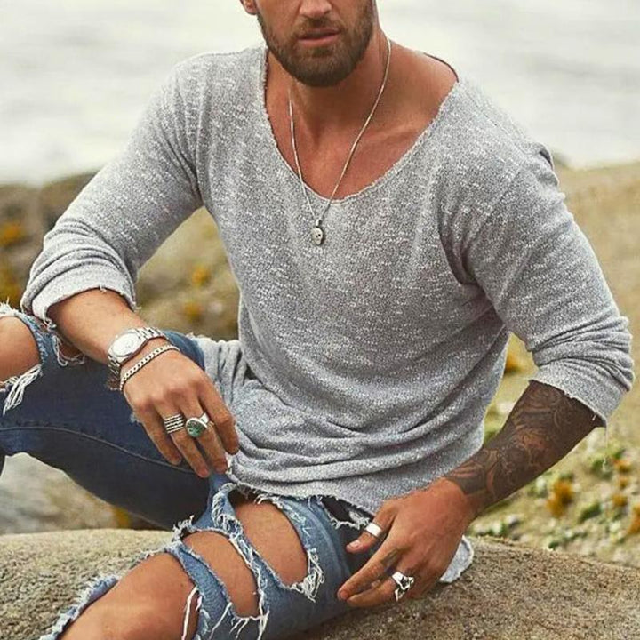 Men’s Lightweight Knit Shirt | Long Sleeve | Casual Layering Top