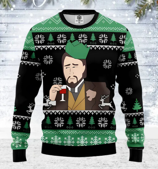 Pull de Noël humoristique | Pull en maille imprimée | Haut original pour les fêtes d'hiver