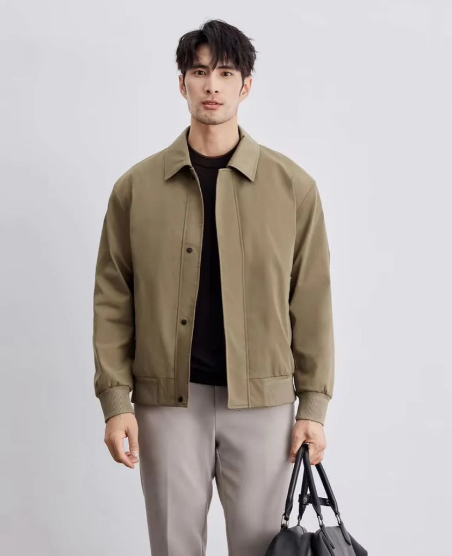 Men’s Lightweight Coach Jacket | Water-Resistant Shell | Casual Spring Outerwear