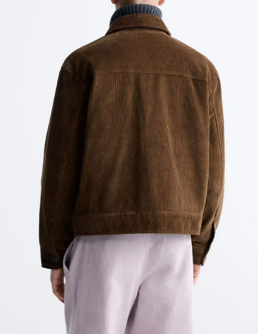 Corduroy Overshirt Jacket | Boxy Fit | Button-Front Design