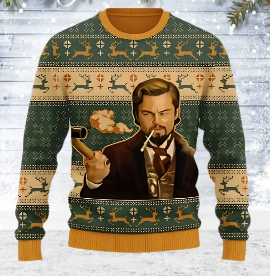 Pull de Noël humoristique | Pull en maille imprimée | Haut original pour les fêtes d'hiver