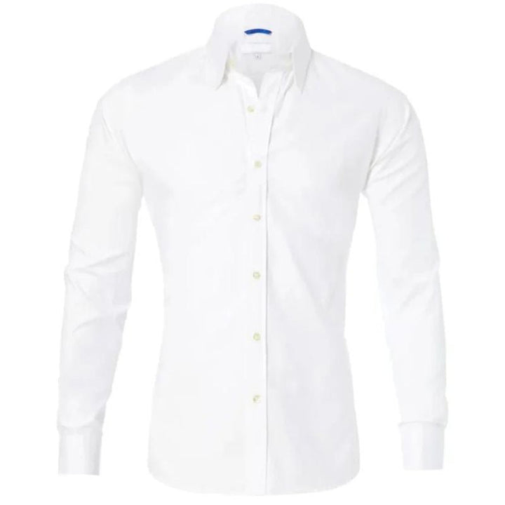 Men’s Stretch Cotton Dress Shirt | Classic Fit Button-Down | Everyday Office Shirt