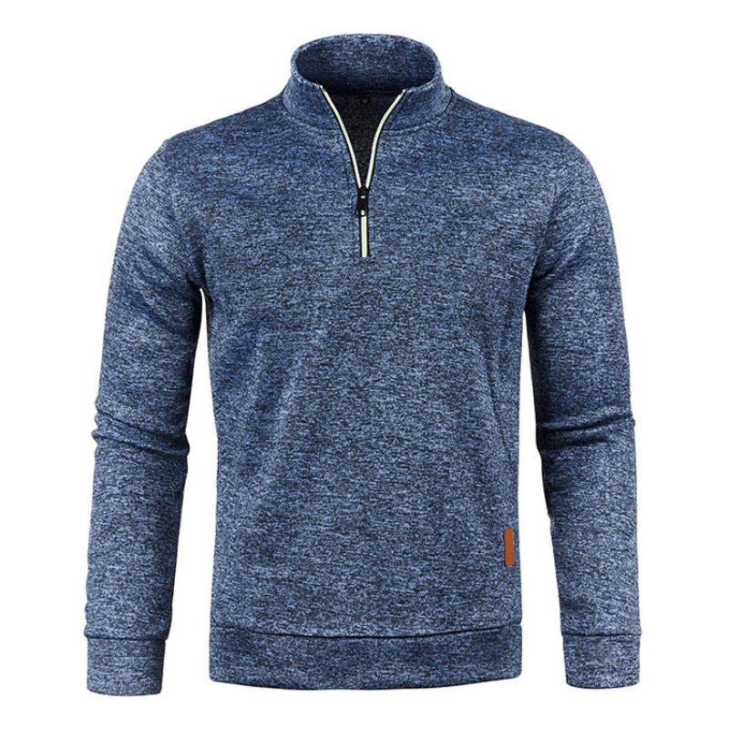 Men's Quarter-Zip Fleece Pullover | Minimalist Fit | Soft Brushed Knit