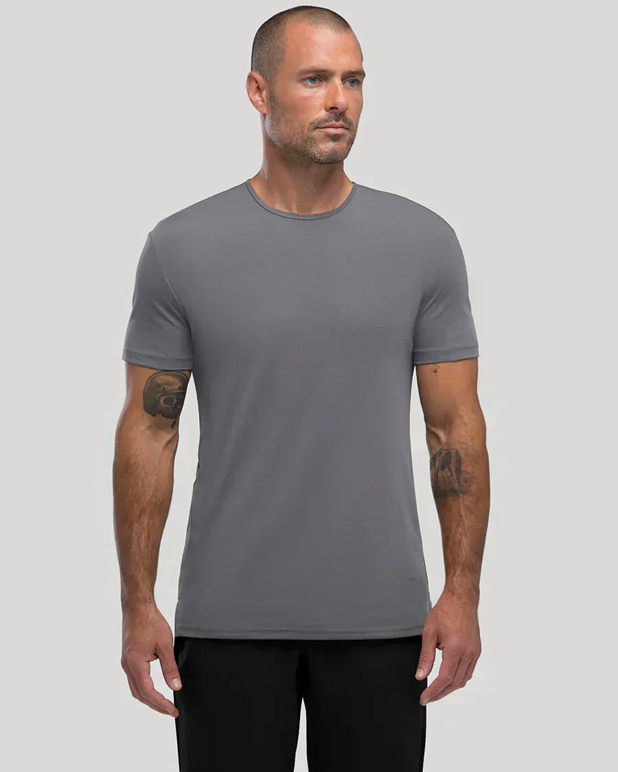 Men’s Essential Crew Neck T-Shirt | Ultra-Soft Cotton Blend | Slim Fit