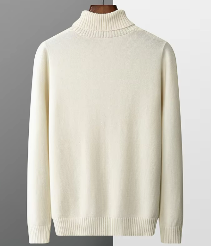 Men’s Textured Knit Mock Neck Sweater | Soft Wool Blend | Everyday Layer