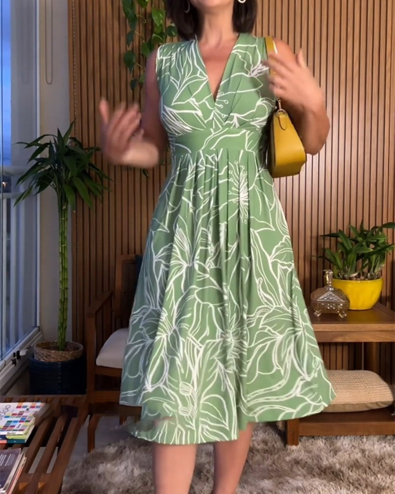 Robe sans manches grande taille Cerina - Cerina avec taille marquée