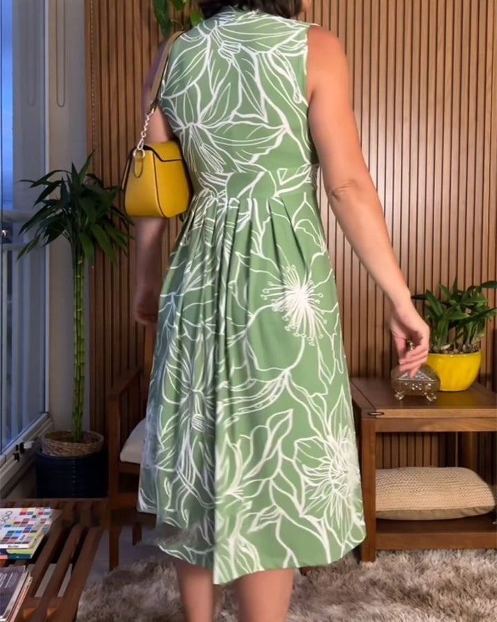 Robe sans manches grande taille Cerina - Cerina avec taille marquée