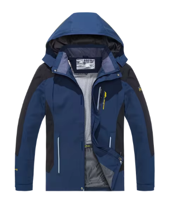 Men’s Waterproof Softshell Jacket | Fleece-Lined Outdoor Shell | Hooded Fall-Winter Layer