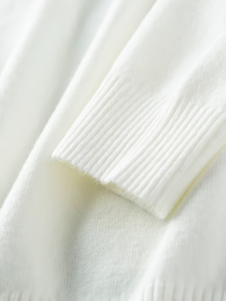 Madelyn - Elegant Geometric Heart Sweater