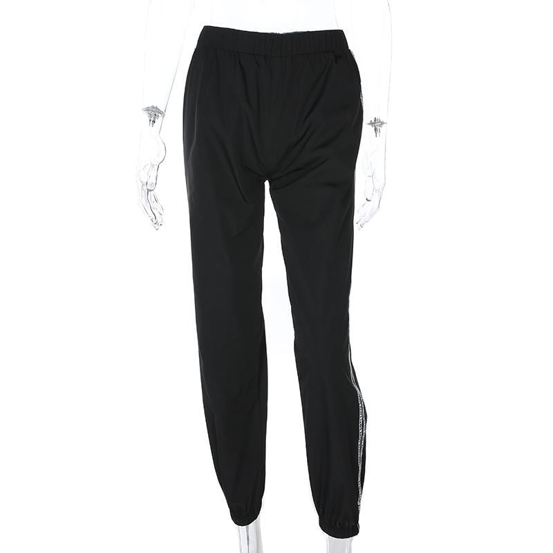 Sporty Jogger Pants | Contrast Side Stripes | Lightweight Fabric | Activewear Essential