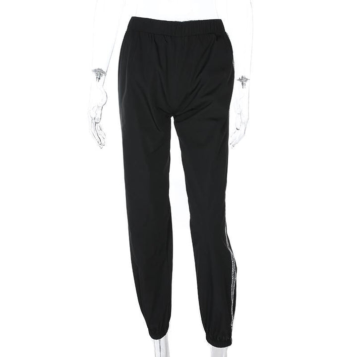 Sporty Jogger Pants | Contrast Side Stripes | Lightweight Fabric | Activewear Essential