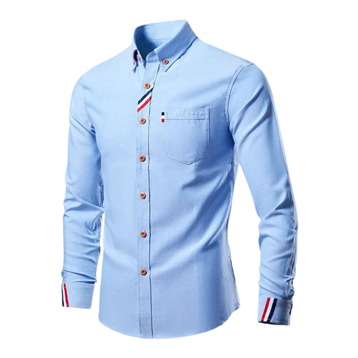 Men’s Slim-Fit Dress Shirt | Cotton Long-Sleeve Button-Up