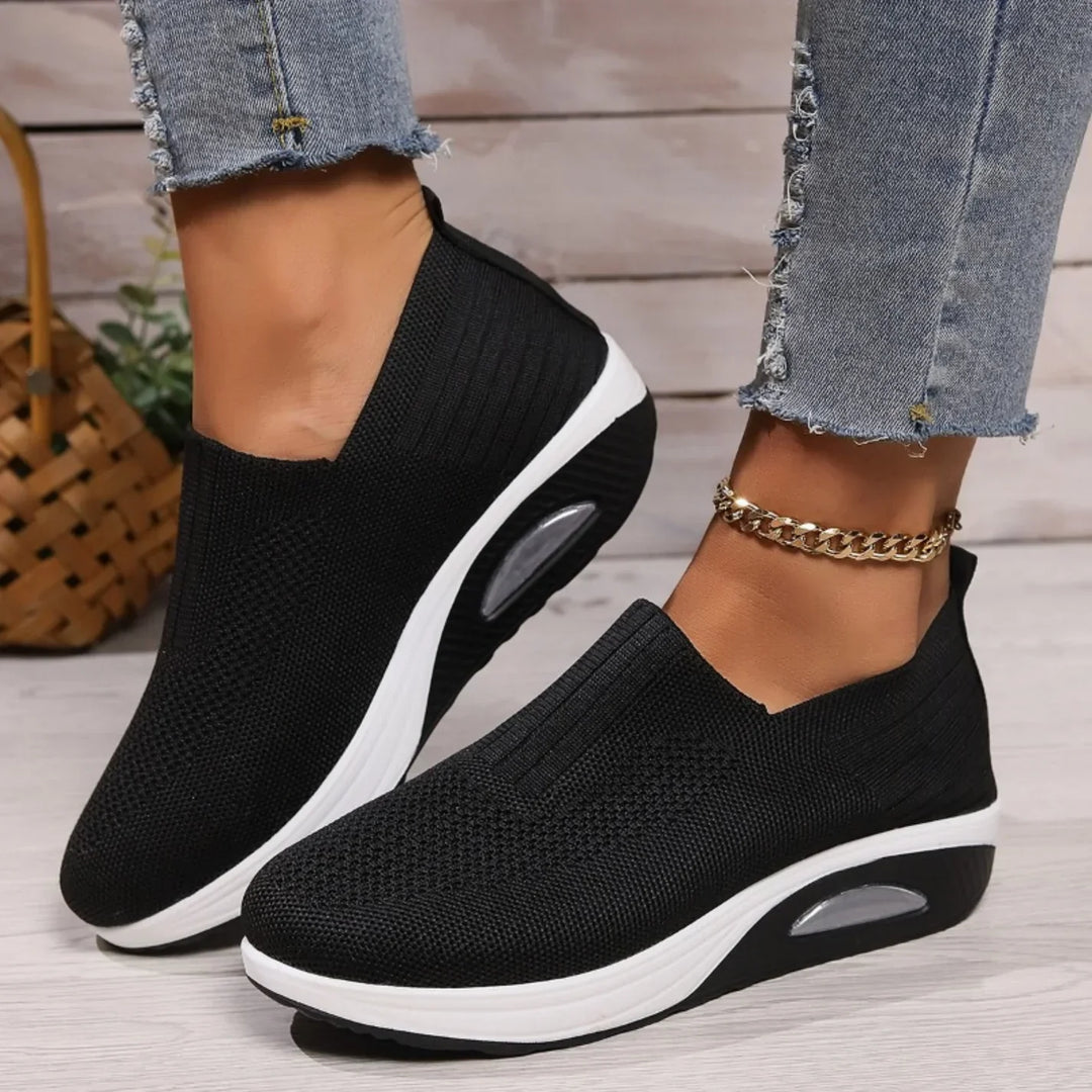 Lunara – Comfort Wedge Slip-On Sneakers