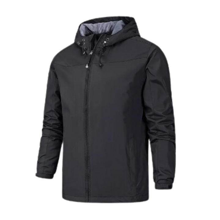 Men’s Lightweight Windbreaker Jacket | Water-Resistant Shell | Hooded Design