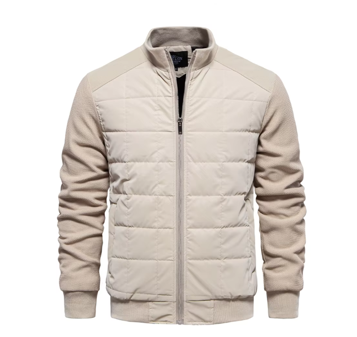 Blouson aviateur matelassé pour homme | Léger et isolé | Vêtement d'extérieur de mi-saison