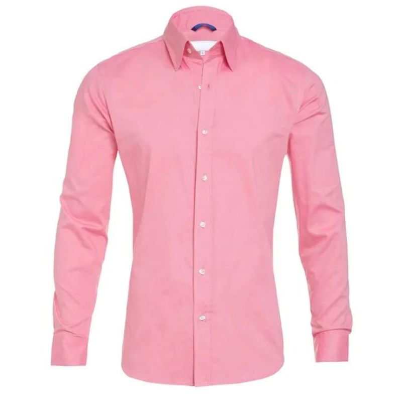 Men’s Stretch Cotton Dress Shirt | Classic Fit Button-Down | Everyday Office Shirt