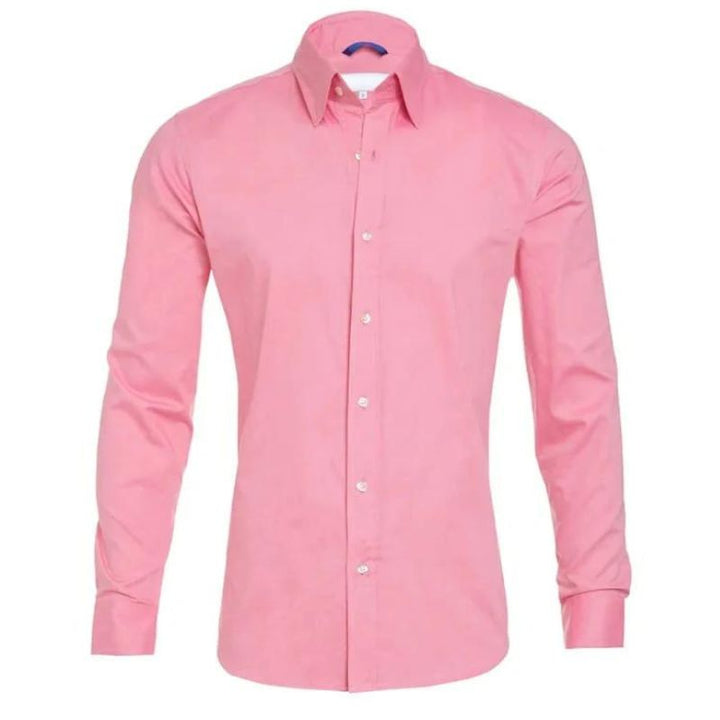 Men’s Stretch Cotton Dress Shirt | Classic Fit Button-Down | Everyday Office Shirt