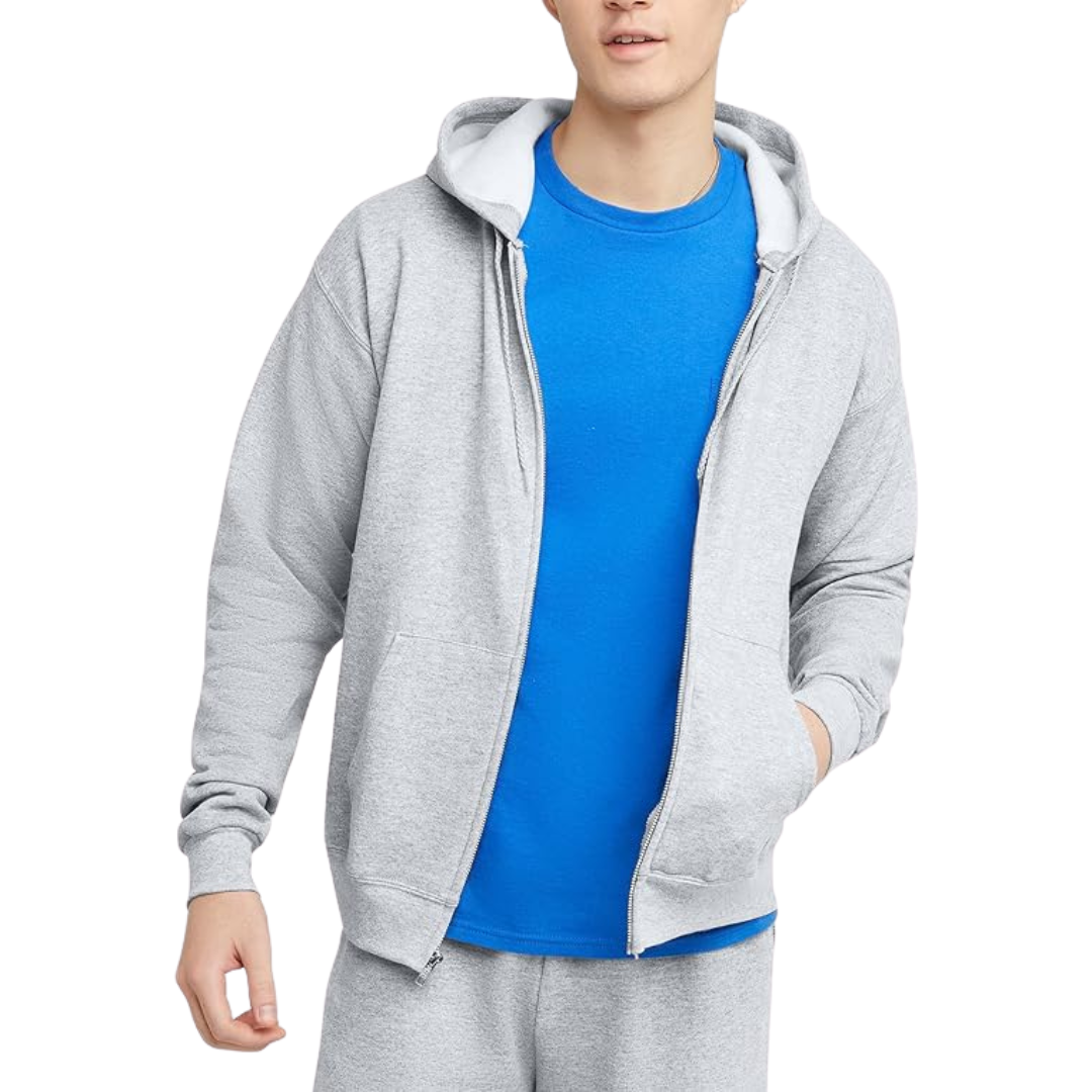 Men’s Full-Zip Fleece Hoodie | Everyday Layer | Soft Brushed Interior