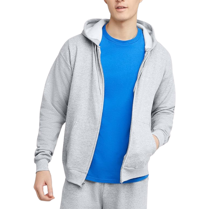 Men’s Full-Zip Fleece Hoodie | Everyday Layer | Soft Brushed Interior