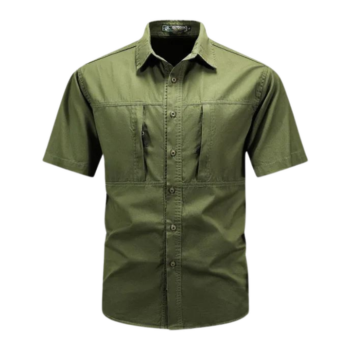 Men’s Short Sleeve Utility Shirt | Button-Up | Tactical Style