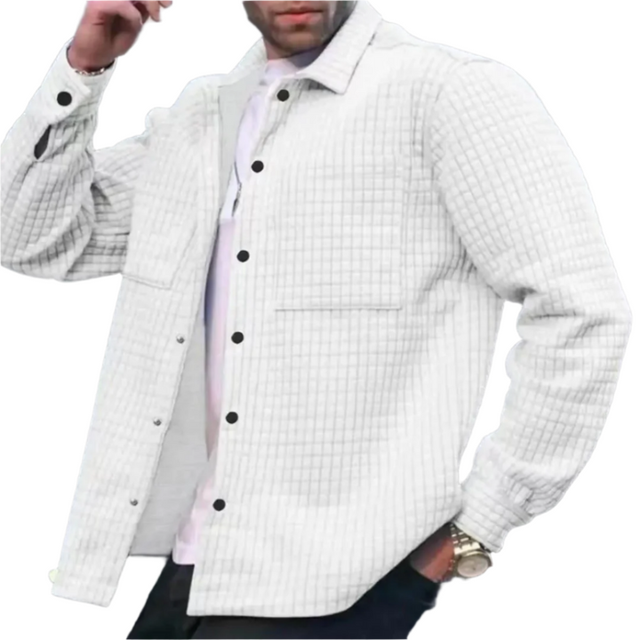 Men’s Checked Overshirt | Button-Up Layering Shirt Jacket | Casual Workwear Canada