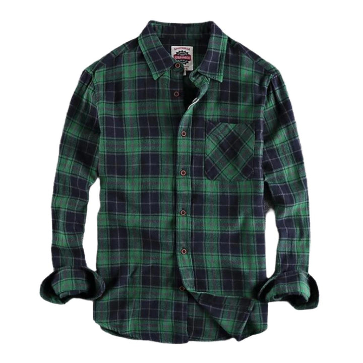 Men's Flannel Shirt | Classic Plaid | Soft Brushed Cotton