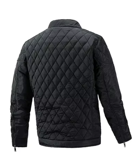 Men’s Quilted Jacket | Lightweight Warmth | Stand Collar Design