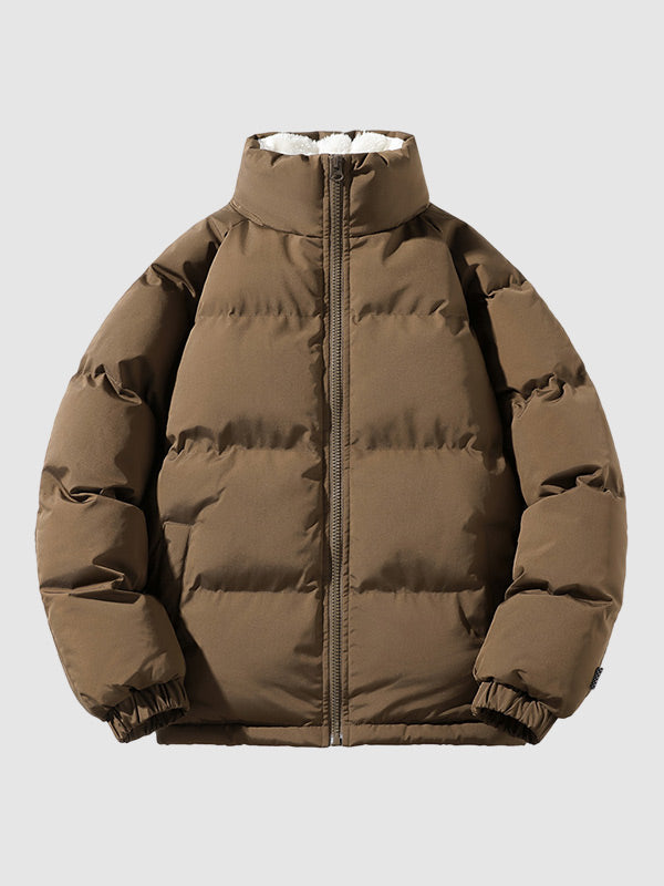 Men’s Sherpa-Lined Puffer Jacket | Heavyweight Insulated Outerwear | Winter-Ready Warmth