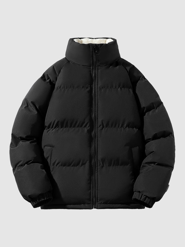 Men’s Sherpa-Lined Puffer Jacket | Heavyweight Insulated Outerwear | Winter-Ready Warmth