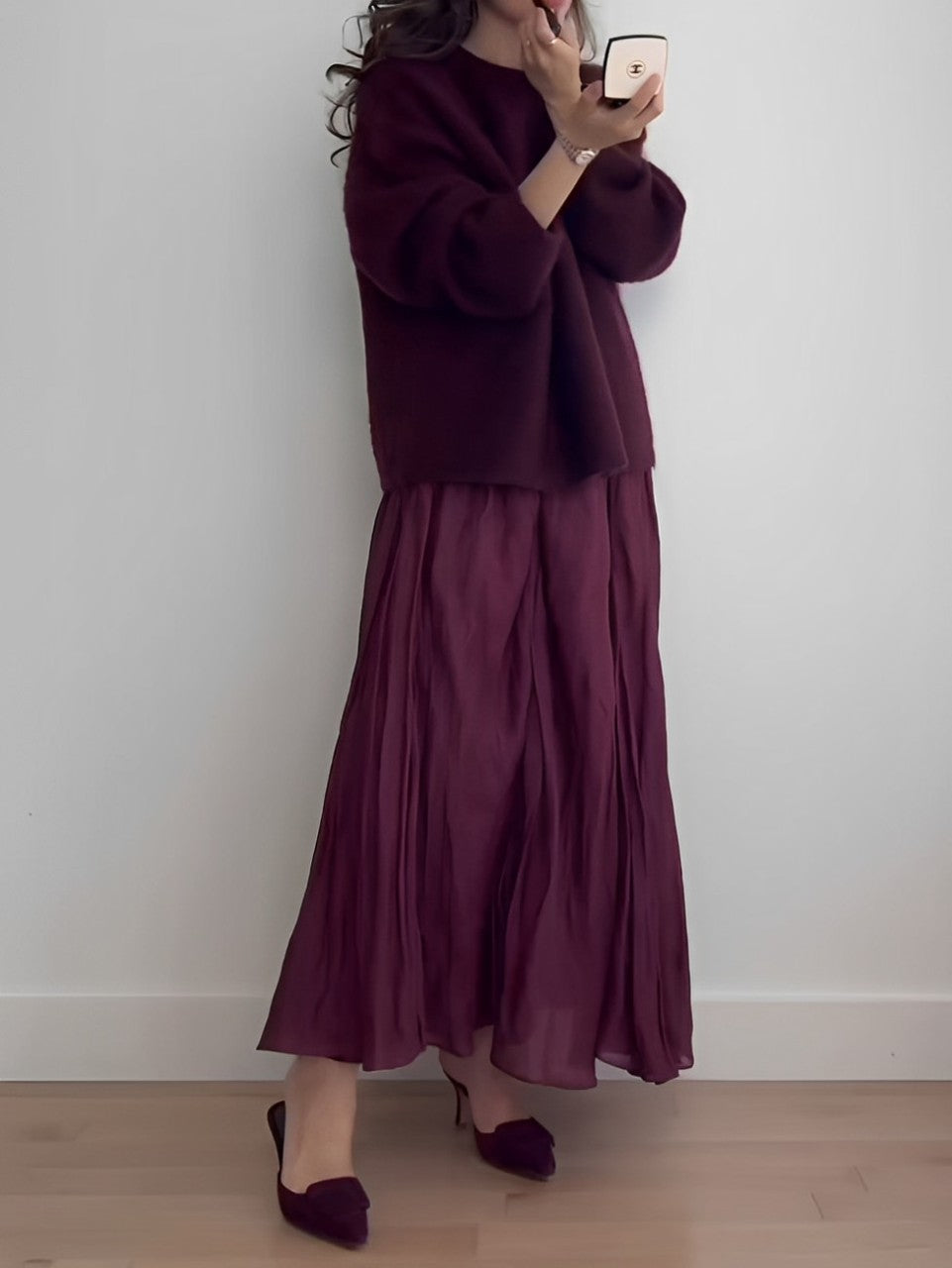 Mirjam - Oversized Mohair Blend Sweater and Skirt Set