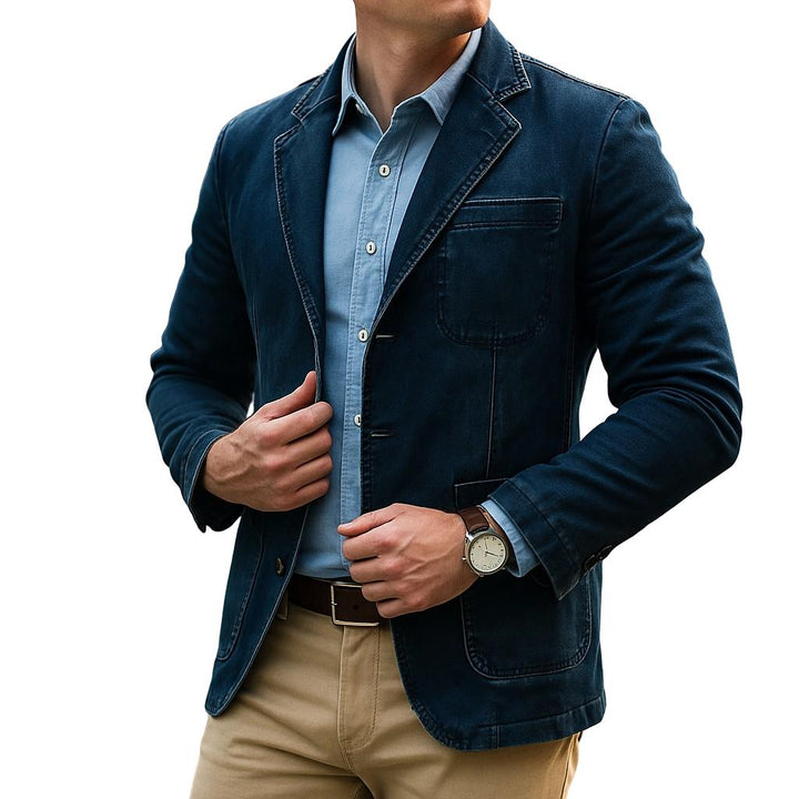 Veste blazer en velours côtelé pour homme | Coupe structurée élégante décontractée | Idéale pour le bureau en automne