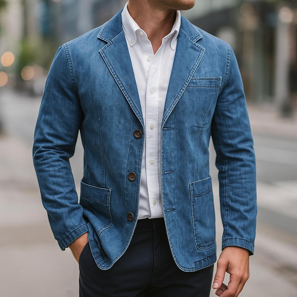 Veste blazer en velours côtelé pour homme | Coupe structurée élégante décontractée | Idéale pour le bureau en automne