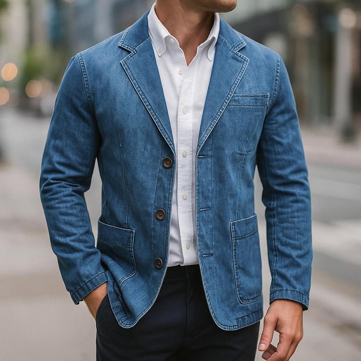 Veste blazer en velours côtelé pour homme | Coupe structurée élégante décontractée | Idéale pour le bureau en automne