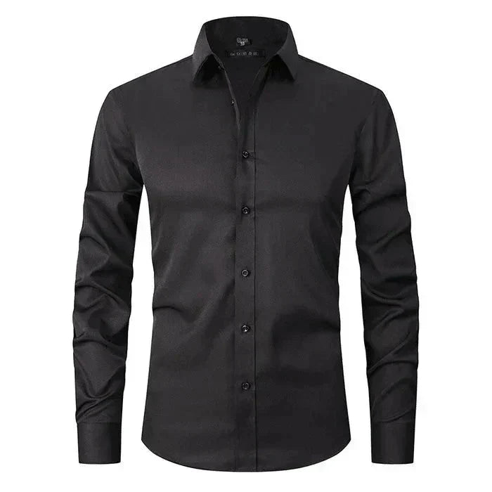Slim Fit Dress Shirt | Button-Down Stretch Cotton | Office & Formal Essential