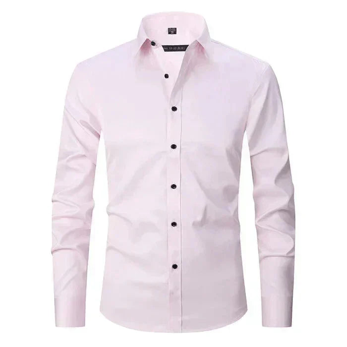 Slim Fit Dress Shirt | Button-Down Stretch Cotton | Office & Formal Essential