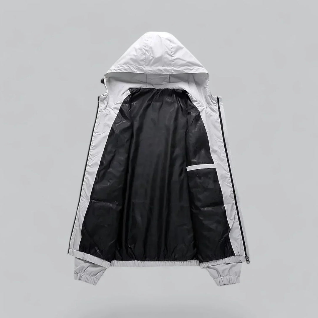 Men’s Lightweight Hooded Windbreaker | Water-Resistant Jacket | Casual Outdoor Layer