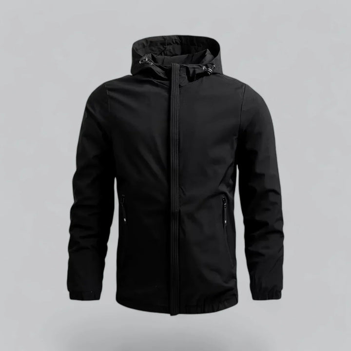 Men’s Lightweight Hooded Windbreaker | Water-Resistant Jacket | Casual Outdoor Layer