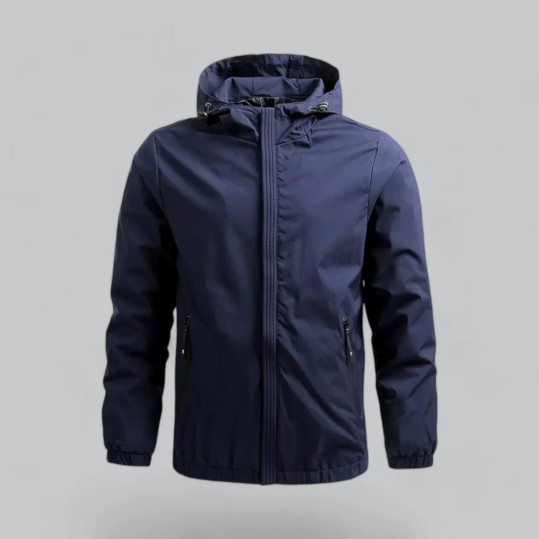Men’s Lightweight Hooded Windbreaker | Water-Resistant Jacket | Casual Outdoor Layer