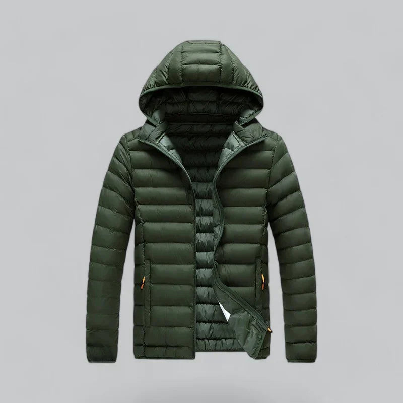 Men’s Lightweight Puffer Jacket with Hood | Insulated Winter Outerwear Canada
