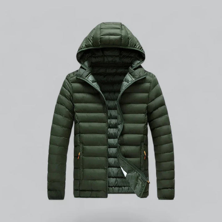 Men’s Lightweight Puffer Jacket with Hood | Insulated Winter Outerwear Canada