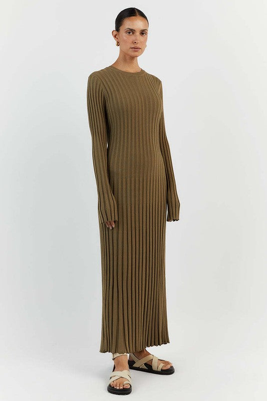 Céline - Women's Maxi Knit Dress