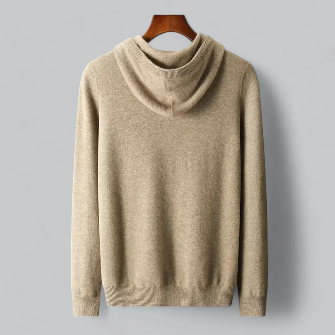 Men’s Cashmere-Blend Hoodie | Soft Knit Pullover | Premium Everyday Layer